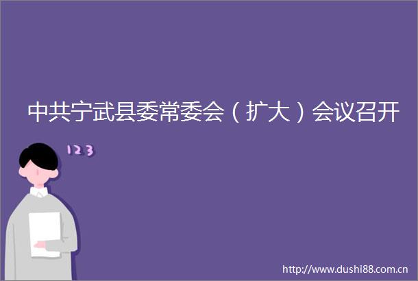 宁武县委常委会（扩大）会议召开