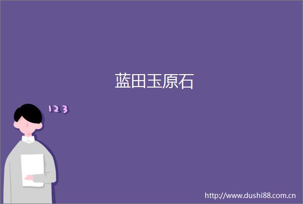 蓝田玉原石