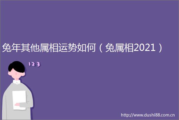 兔年其他属相运势如何（兔属相2021）