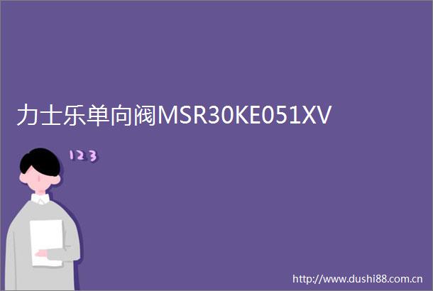 力士乐单向阀MSR30KE051XV