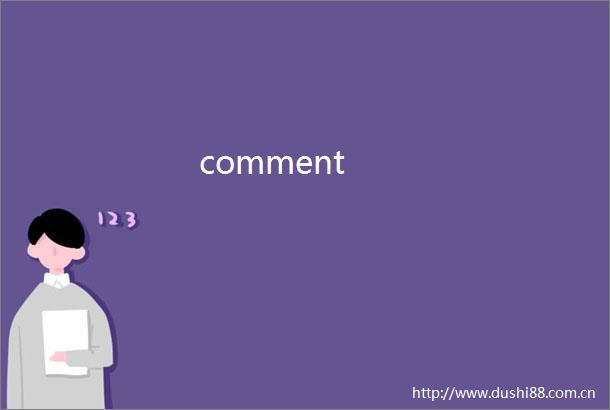 comment
