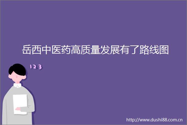 岳西中医药高质量发展有了路线图