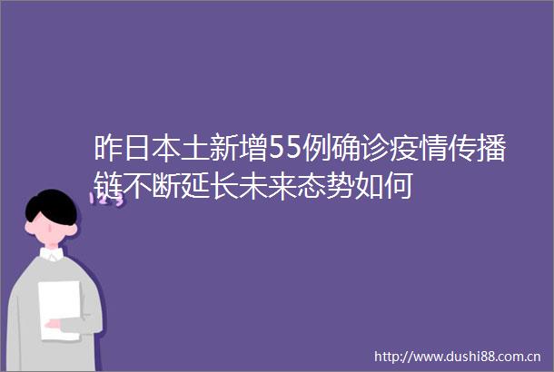 昨土新增55例确诊疫情传播链不断延长未来态势如何