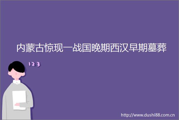 内蒙古惊现一战国晚期西汉早期墓葬