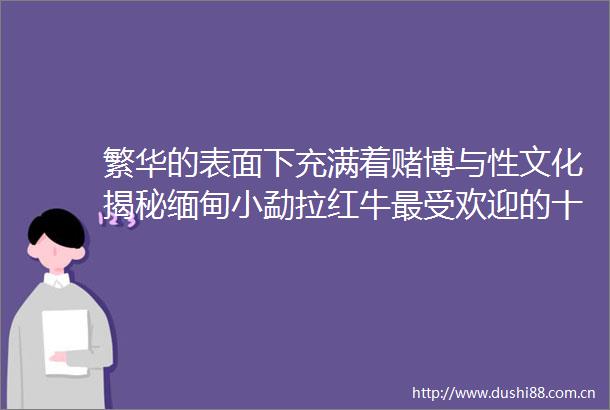 繁华的表面下充满着赌博与性文化揭秘缅甸小勐拉红牛最受欢迎的十大旅游景点