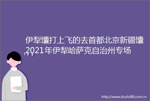 伊犁馕打上飞的去首都北京新疆馕2021年伊犁哈萨克自治州专场推介会在京召开