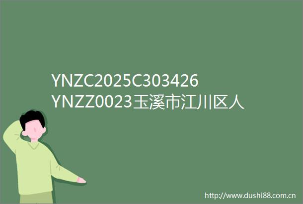 YNZC2025C303426YNZZ0023玉溪市江川区审判业务辅助服务及其他服务采购项目竞争性磋商公告