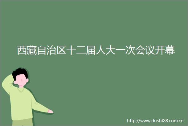 西藏自治区十二届人大一次会议开幕