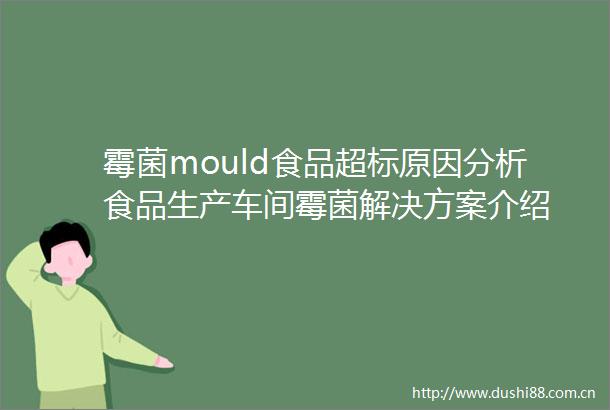 霉菌mould食品超标原因分析食品生产车间霉菌解决方案介绍