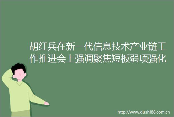 胡红兵在新一代信息技术产业链工作推进会上强调聚焦短板弱项强化招商引资
