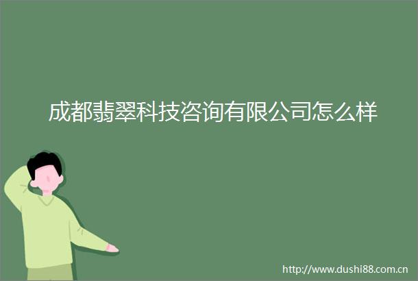 成都翡翠科技咨询有限公司怎么样