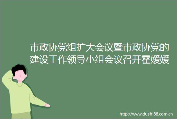市政协党组扩大会议暨市政协党的建设工作小组会议召开霍媛媛主持并讲话