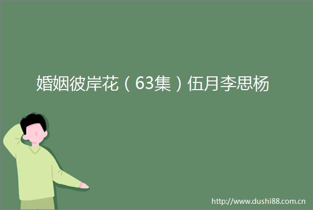 婚姻彼岸花（63集）伍月李思杨