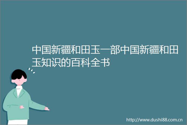 新疆和田玉一部新疆和田玉知识的百科全书