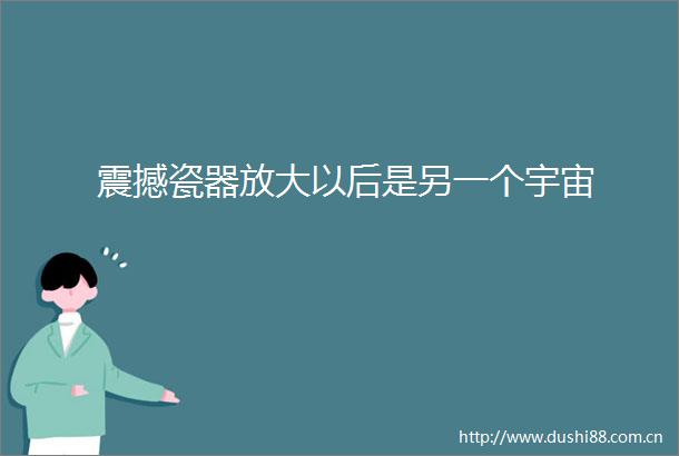 震撼瓷器放大以后是另一个宇宙