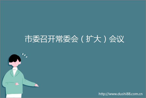 市委召开常委会（扩大）会议