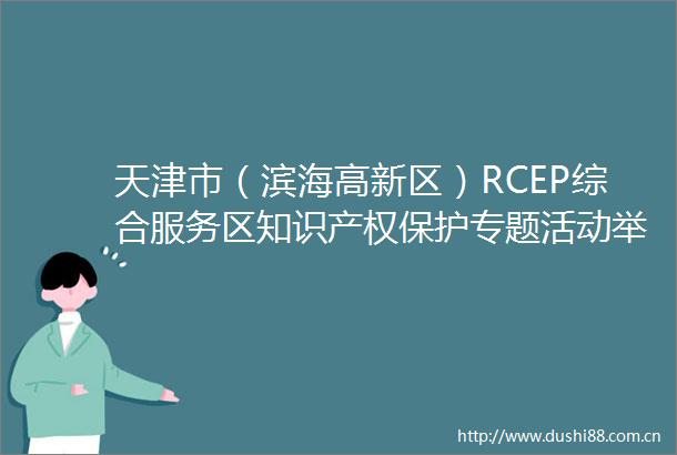 天津市（滨海高新区）RCEP综合服务区知识产权保护专题活动举行