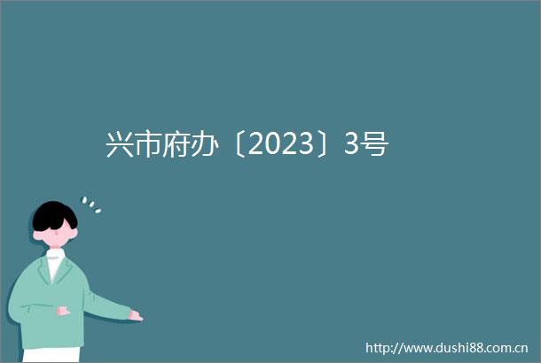 兴市府办〔2023〕3号