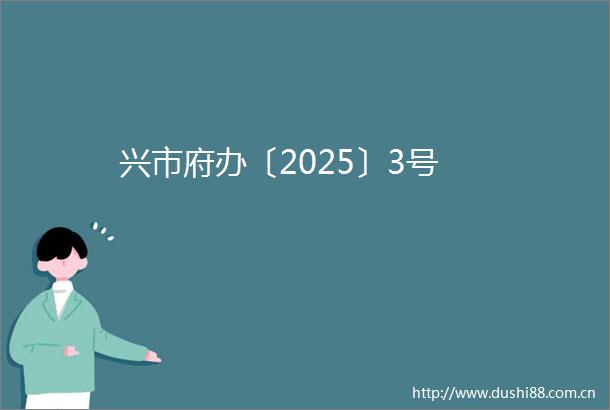 兴市府办〔2025〕3号