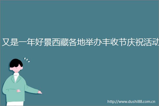 又是一年好景西藏各地举办丰收节庆祝活动