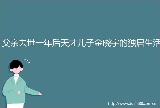 父亲去世一年后天才儿子金晓宇的独居生活