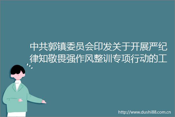 郭镇委员会印发关于开展严纪律知敬畏强作风整训专项行动的工作方案的通知