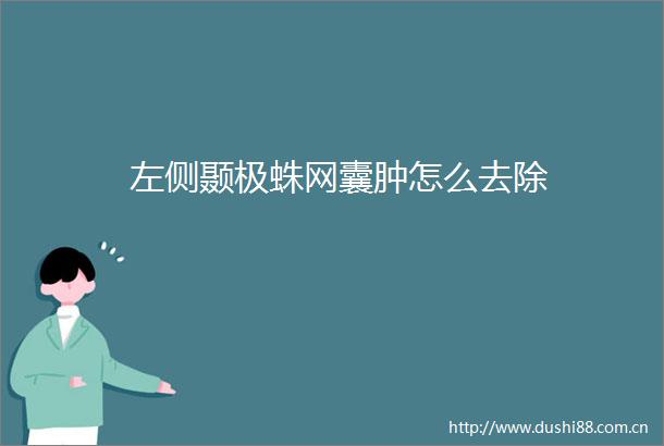 左侧颞极蛛网囊肿怎么去除