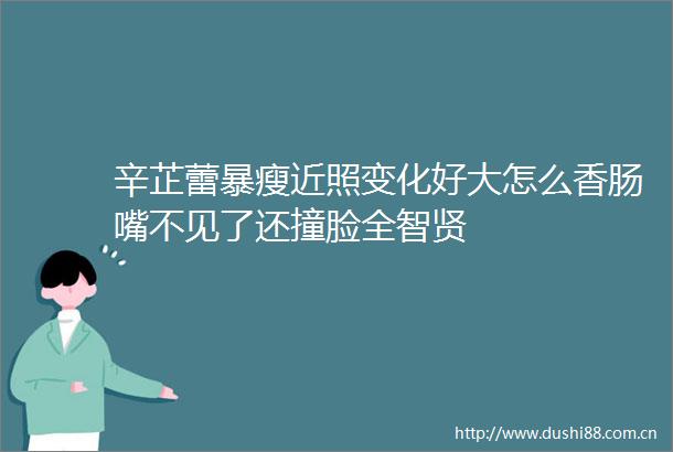 辛芷蕾暴瘦近照变化好大怎么香肠嘴不见了还撞脸全智贤