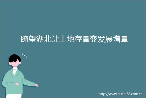 瞭望湖北让土地存量变发展增量