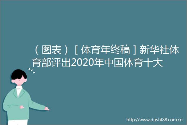 （图表）［体育年终稿］新华社体育部评出2020年体育十大新闻（10）