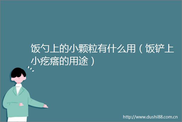 饭勺上的小颗粒有什么用（饭铲上小疙瘩的用途）