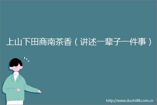 上山下田商南茶香（讲述一辈子一件事）