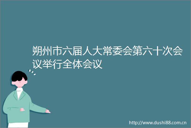 朔州市六届人大常委会第六十次会议举行全体会议