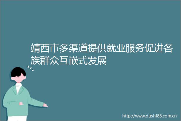 靖西市多渠道提供就业服务促进各族群众互嵌式发展