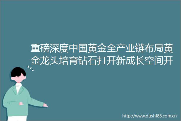 重磅深度黄金全产业链布局黄金龙头培育钻石打开新成长空间开源零售黄泽鹏团队