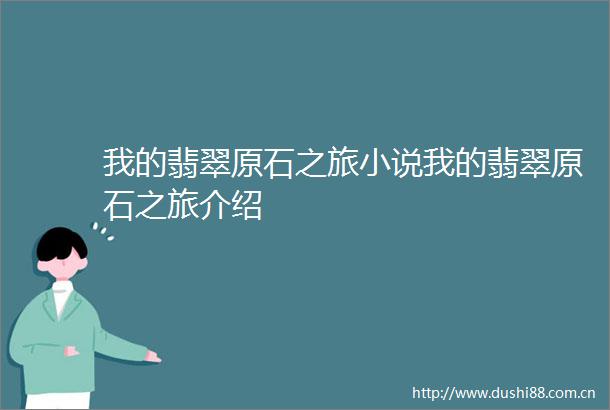 我的翡翠原石之旅小说我的翡翠原石之旅介绍