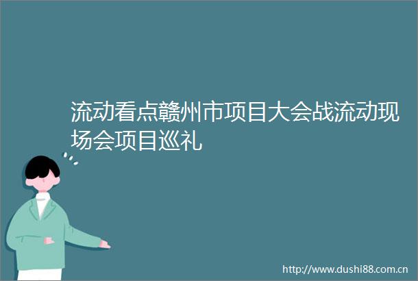 流动看点赣州市项目大会战流动现场会项目巡礼