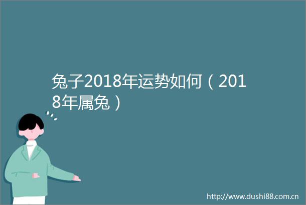 兔子2018年运势如何（2018年属兔）