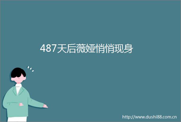 487天后薇娅悄悄现身
