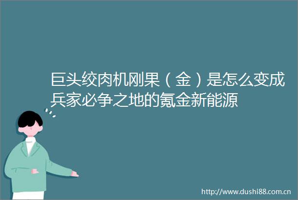 巨头绞肉机刚果（金）是怎么变成兵家必争之地的氪金新能源