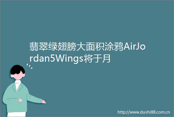 翡翠绿翅膀大面积涂鸦AirJordan5Wings将于月