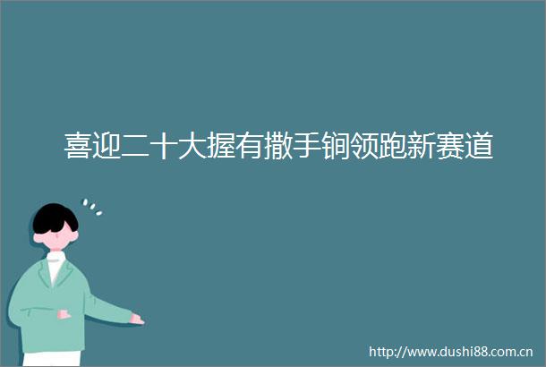 喜迎二十大握有撒手锏领跑新赛道