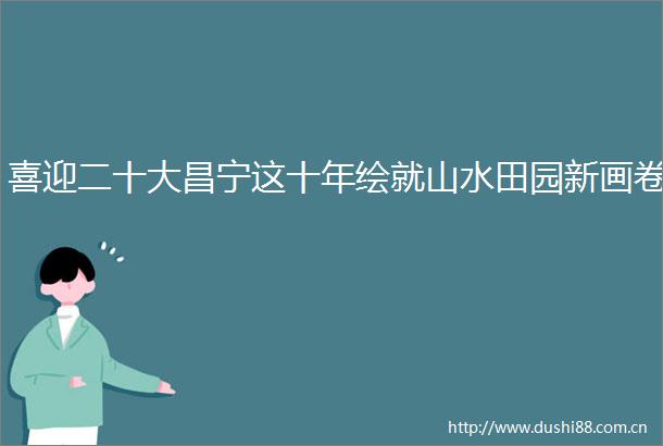 喜迎二十大昌宁这十年绘就山水田园新画卷