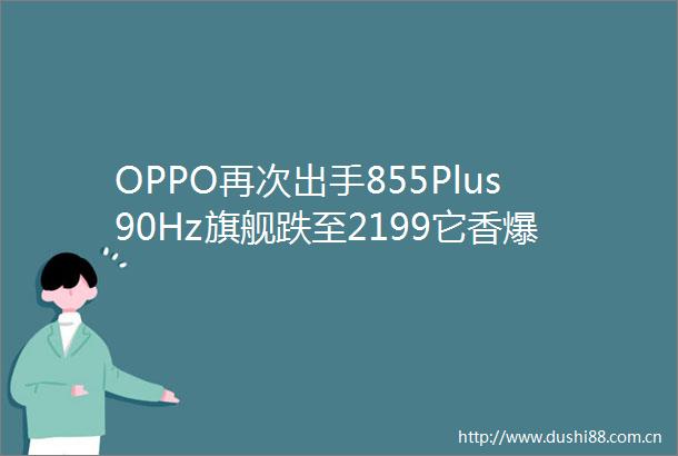 OPPO再次出手855Plus90Hz旗舰跌至2199它香爆了