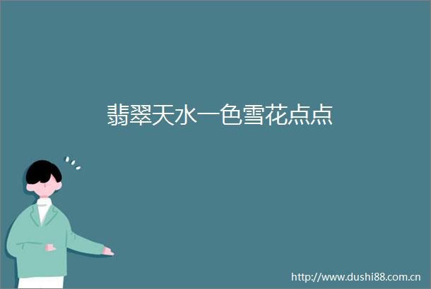 翡翠天水一色雪花点点