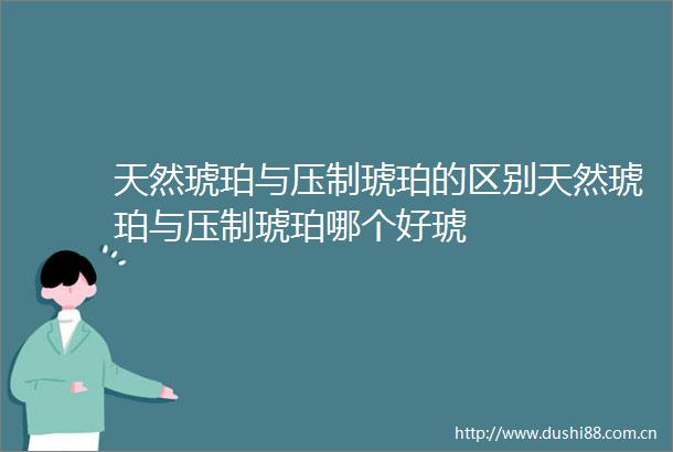 天然琥珀与压制琥珀的区别天然琥珀与压制琥珀哪个好琥