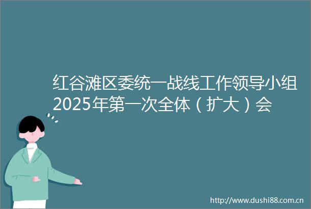 红谷滩区委统一战线工作小组2025年第一次全体（扩大）会议召开