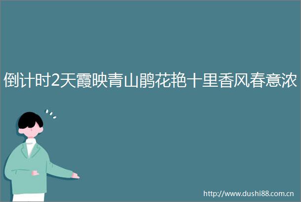 倒计时2天霞映青山鹃花艳十里香风春意浓