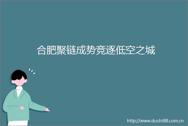 合肥聚链成势竞逐低空之城