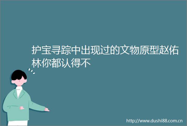 护宝寻踪中出现过的文物原型赵佑林你都认得不